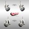 Service Caster 3 Inch 316SS Thermoplastic Rubber 10mm Threaded Stem Caster Brake SCC, 2PK SCC-SS316TS20S314-TPRB-M1015-2-TLB-2 - alternate 5